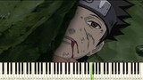 Naruto - A Friend's Reminiscence (Obito's Death Theme) EASY PIANO TUTORIAL