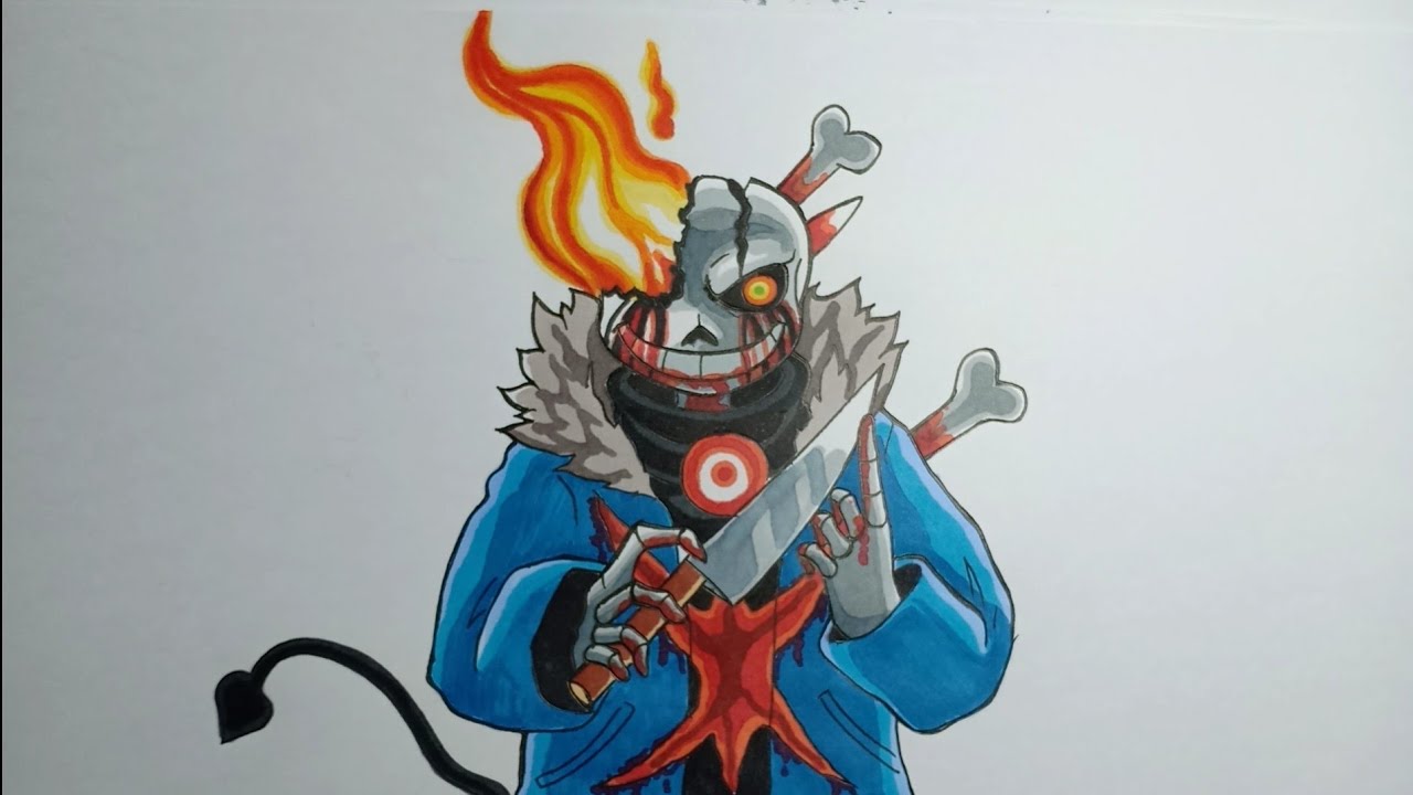 How To Draw Killer Sans Last Breath Phase 69 Cách Vẽ Sans Sát Thủ ...