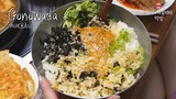 리얼먹방:) 해삼내장 고노와다 비빔밥😲★ft.바지락된장찌개,가자미구이,갈치구이ㅣBibimbab with Sea Cucumber☆ Grilled FishㅣMUKBANGㅣ
