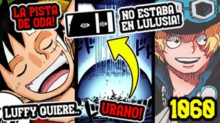 IM Controla URANO!! | SABO Sigue VIVO!! | El SUEÑO De LUFFY Es….. | Lo Que NO Viste Del MANGA 1060