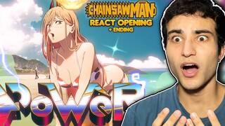 EU TÔ APAIXONADO 😳 CHAINSAW MAN OPENING REACT + Ending