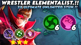 CLAUDE ELEMENTALIST WRESTLER.!! FULL STUN COMBO.!! MAGIC CHESS MOBILE LEGENDS