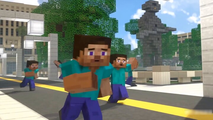 Sulih suara lucu Minecraft "Momen Memalukan 316": Steve menggali batu dan menemukan gua berlian