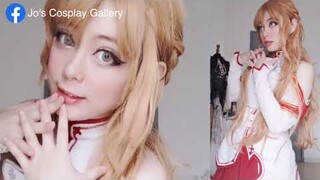 Sword Art Online Asuna Cosplay Makeup Transform Timelapse!