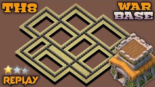 NEW TH8 WAR BASE 2021 + REPLAY PROOF | NEW TOP 3 TH8 WB | ANTI ZAP DRAGS + LINK | CLASH OF CLANS