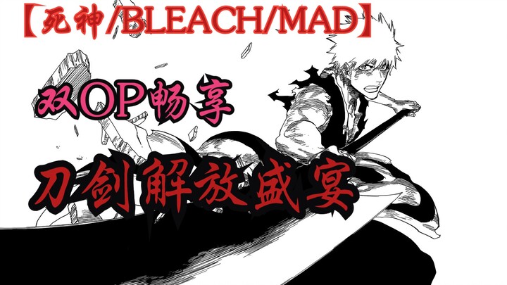 【死神/BLEACH/MAD/双OP重置加长版】刀剑解放盛宴！