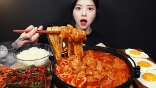 [Mukbang TV] - Thịt gà hầm cay + Các loại miến và mì | ASRM