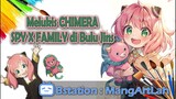 Melukis Chimera (boneka Anya) dari anime Spy X Family di bulu jins