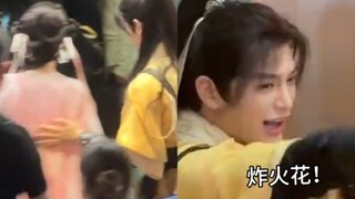 永夜星河扫楼丁禹兮再现少年音炸火花 上电梯保护妙妙阿姐溜达哥 太暖心