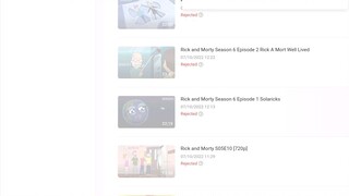 Rick and Morty Season 3, 4, 5, and 6 has been rejected from Bilibili due to Copyright.