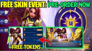 FREE SKIN EVENT! PRE-ORDER NOW GET FREE STUFFS - MOBILE LEGENDS