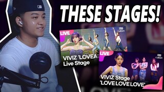 VIVIZ - "LOVEADE" + "Love Love Love" LIVE STAGES @ Media Showcase | REACTION