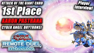 Yu-Gi-Oh! Extravaganza Giant Card Winner: Drytron Deck Profile [ft. Aaron Pastrana] Remote Duel!