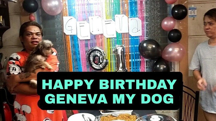 HAPPY BIRTHDAY GENEVA MY DOG 🐶|WITH MGA NINANG @Inday Katok @Scarlet Dark @BAGYONG OYONG