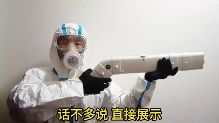 PVC水管战士手搓DIY自制SD水弹枪科幻电动发射器玩具1.0模型