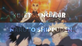 KETIKA 2 ANIME DIEDIT MENJADI 1 🤯 || AMV NARUTO SHIPPUDEN X KIMETSU NO YAIBA