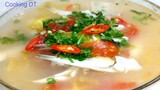 CANH CHUA CÁ CƠM (CÁ TRÓNG) || Món canh chua dân dã nhưng rất ngon và bổ dưỡng || By Cooking DT