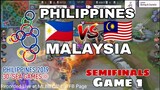 MLBB SEAGAMES • PHILIPPINES vs MALAYSIA [Game 1]  | Semi Finals