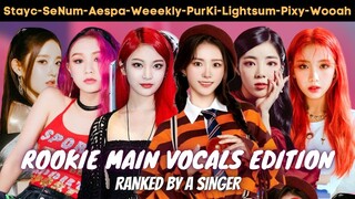 the best female rookie main vocal is? ft. AESPA, SECRET NUMBER, WEEEKLY, PURPLE KISS, STAYC & more!