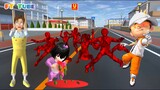 Baby Titan Celine Muntah Darah Digigit Zombie Merah Ditolong BOBOIBOY Yuta 😰 Sakura School Simulator