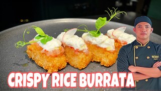 CRISPY RICE BURRATA