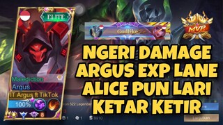 BEGINI CARA LAWAN ALICE DI EXP LANE MENGGUNAKAN ARGUS | MLBB