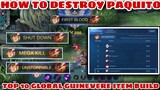 TOP 10 GLOBAL GUINEVERE ( ImmortalYT ) ITEM BUILD - HOW TO DESTROY PAQUITO TUTORIAL - MOBILE LEGENDS
