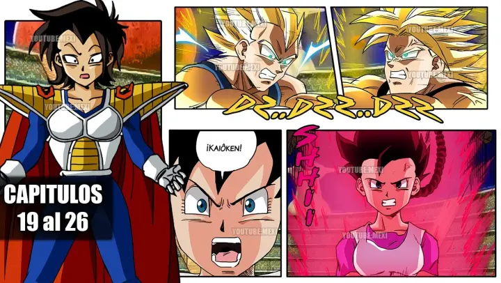 Dragon Ball Multiverse Capitulos 19, 22, 24 y 26 | La Reina Vegeta | Duelo Padre vs Hijo