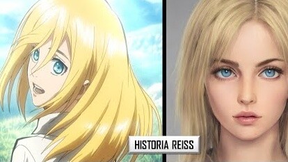 [ Attack on Titan ] The artist restores the characters 1:1 - I want both the goddess and Ani!!!