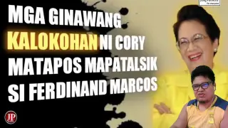 Ang Ginawang Kalokohan ni Cory Matapos Mapatalsik si Ferdinand Marcos REACTION VIDEO