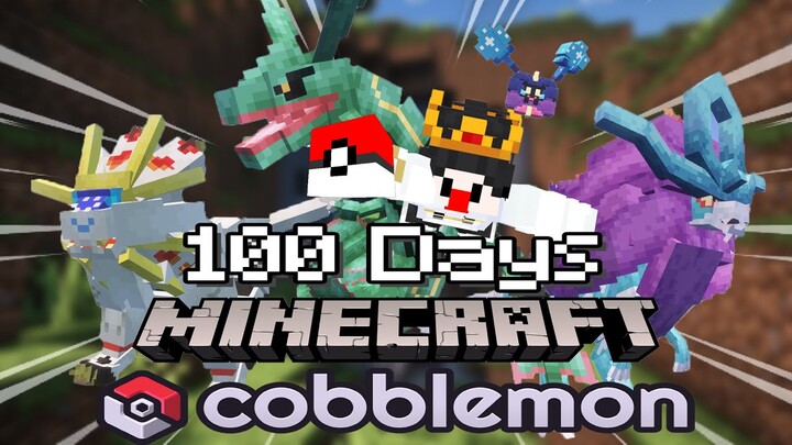 เกือบตาย !! เอาชีวิตรอด 100 วันในโลก Minecraft Cobblemon 100 Days