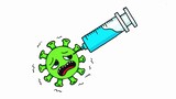 วาดรูปการกำจัดไวรัสและการต่อสู้กับโรคระบาด