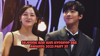 Moment Kim Sejeong Ahn Hyoseop SBS Awards 2022 part 3!!