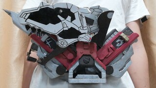 Buat Kamen Rider w fang ace belt dari kardus