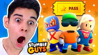 ZEREI A VERSÃO SECRETA DE YOUTUBERS DO STUMBLE GUYS!