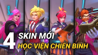 Tốc Chiến | Hiệu Ứng 4 Skin Học Viện Chiến Binh: Ezreal, Katarina, Lux, Graves | Yugi Gaming