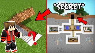 BUILDING A SECRET UNDERGROUND HOUSE In Minecraft