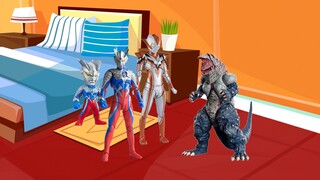 [Cerita Ultraman] Zero terluka dan monster mengejarnya.