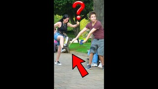 Tripping over nothing prank 😇😄 #shorts