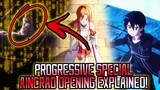 Sword Art Online Aincrad Opening EXPLAINED - Progressive EXPLAINED Special! | Gamerturk Progressive