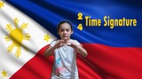 Philippine National Anthem Conducting 2 4 Beat Lupang Hinirang | 1st Quarter MAPEH | Leigh Navoa