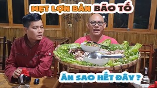 Khương Dừa "hoảng hồn" khi Color Man chơi lớn đãi MẸT BẢN LỢN to đùng như thế này ! | Color Man Food