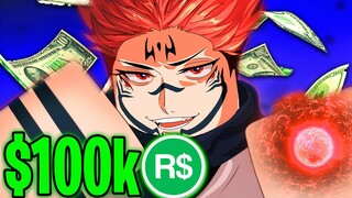 100 Kills = $100,369 Robux Challange - Anime Roblox