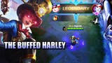 I PLAYED THE BUFFED HARLEY WITH THE NEW JUNGLE AND CHRISTMAS MAP - MLBB