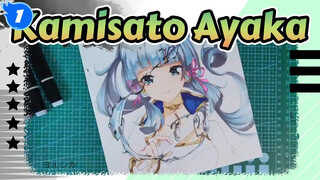 Menggambar Kamisato Ayaka | Genshin Impact Lukisan yang Digambar Sendiri_1