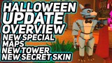 HALLOWEEN UPDATE OVERVIEW - NEW TOWER, NEW SPECIAL MODE, NEW SECRET SKIN - Tower Defense Simulator