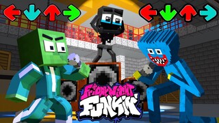 Monster School: Zombie vs Huggy Wuggy - FNF Challenge | Minecraft Animation