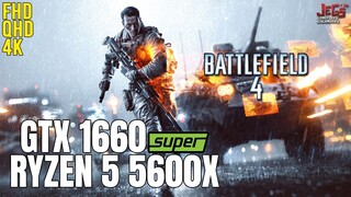 Battlefield 4 | Ryzen 5 5600x + GTX 1660 Super | 1080p, 1440p, 2160p benchmarks!