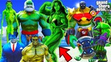 GTA 5 : 20 HULK Competition for Marriage SHE HULK || Which Hulk Win & MARRY part-1