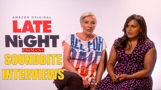 Late Night Movie Press Junket Interviews (Emma Thompson, Mindy Kaling)